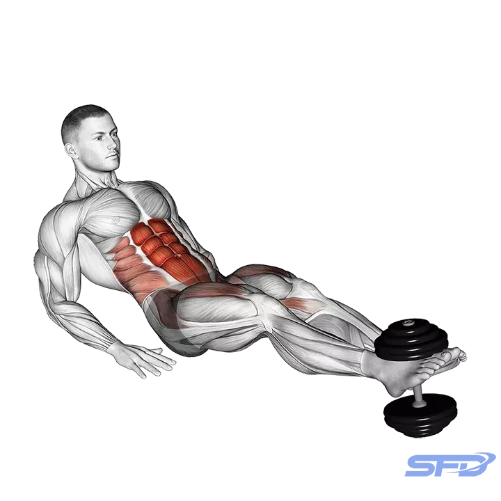 spięcia brzucha w leżeniu z ciężarem