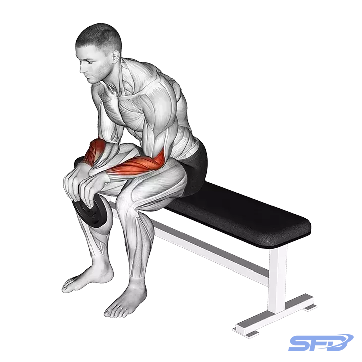 uginanie nadgarstków z ciężarem nachwytem