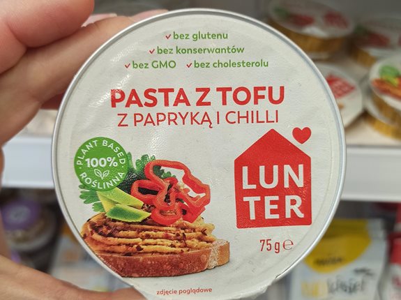 LUNTER Pasta z tofu z papryką i chilli - ocena produktu