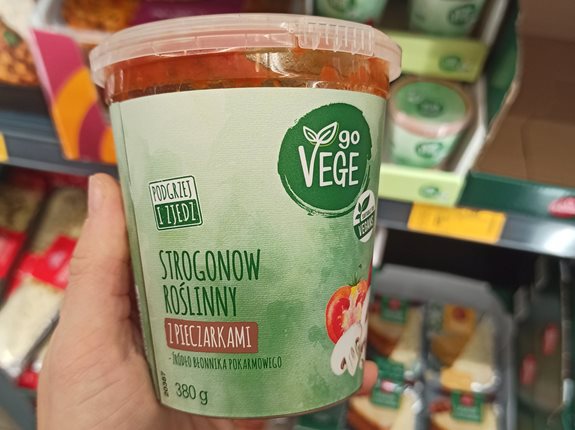 GO VEGE Strogonow roślinny z pieczarkami - ocena produktu