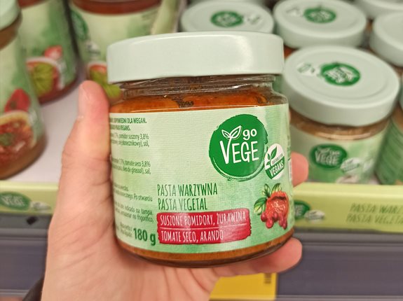 Pasta warzywna - suszone pomidory z żurawiną GO VEGE - ocena produktu