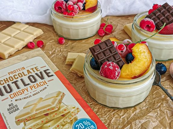 Brzoskwiniowa Fit Panna Cotta