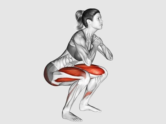 Przysiady bez ciężaru - Air Squat