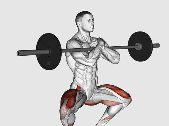 Przysiady Zerchera - Barbell Zercher Squat