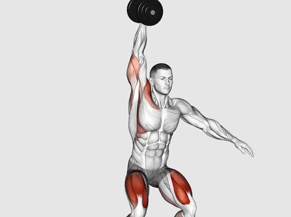 Rwanie hantla jednorącz - Dumbbell One Arm Snatch