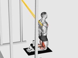 Żuraw z gumą oporową - Band Assisted Floor Glute Ham Raise